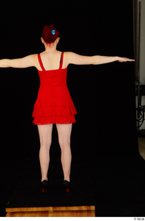 Vanessa Shelby red dress standing t poses whole body 0005.jpg